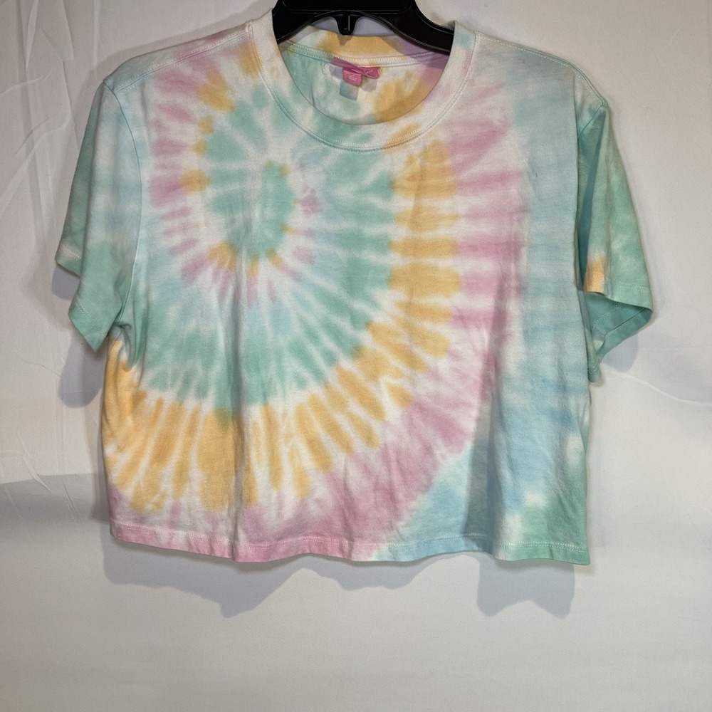 Stoney Clover Lane x Target S Tie Dye Cropped T-shirt Top Pastel Small Y2K 90's‎